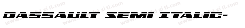 Dassault Semi Italic字体转换